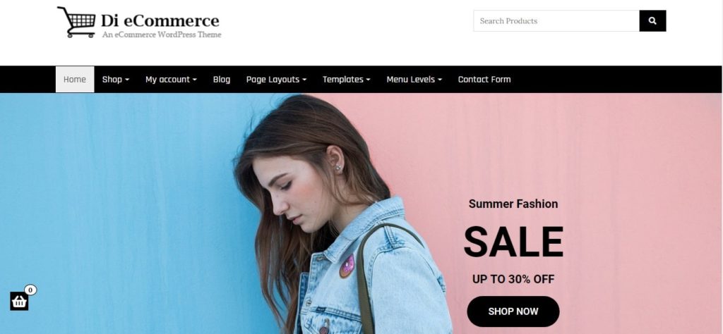 Di eCommerce WordPress theme