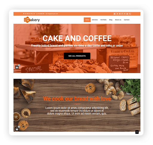 Bakery multipurpose WordPress theme demo