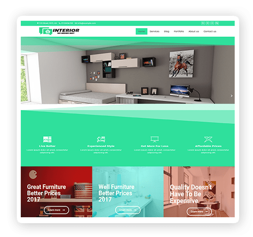 Interior WordPress Website