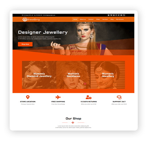 Jewellery multipurpose WordPress theme demo