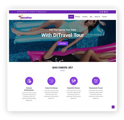 WordPress Theme For Vacation