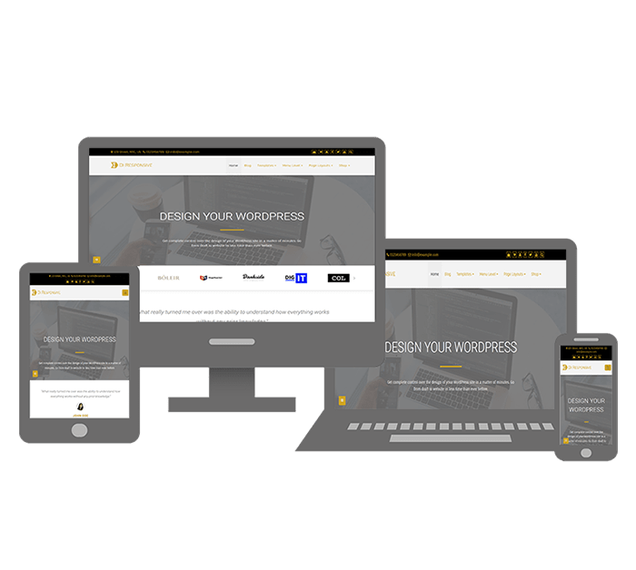 Di Responsive WordPress Theme For Your Business, It works in all devices whether small or large.